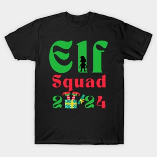 Elf Family Christmas Matching Pajamas Xmas Elf Squad T-Shirt